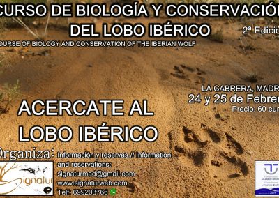 Curso de Biología y Conservación de LOBO IBÉRICO – 24 y 25 de febrero