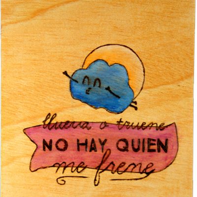 Tablilla con mensaje positivo