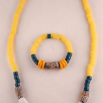 Conjunto Collar Pulsera Krobo